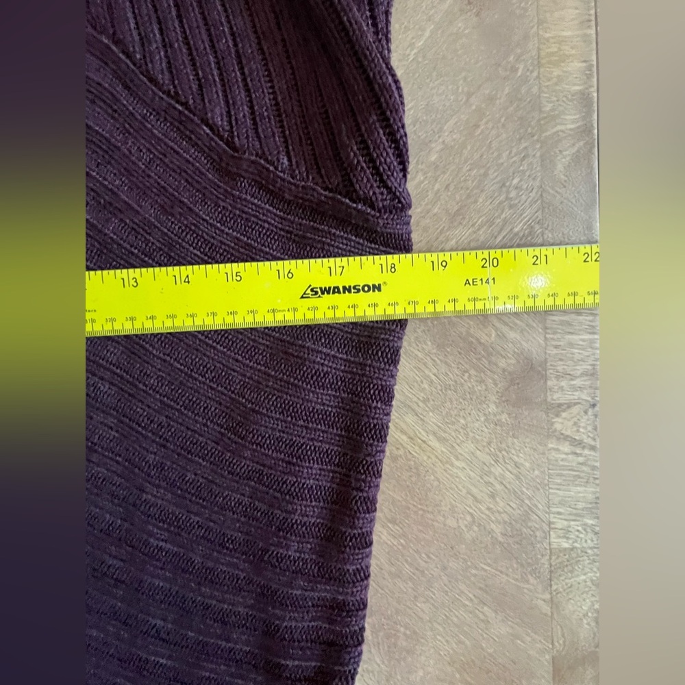 GAP Maroon Open-Front Ribbed Cardigan | Size M - Picture 8 of 9